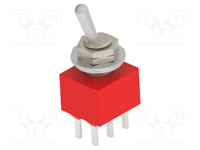 Switch: toggle; Pos: 3; DP3T; ON-ON-ON; 2A/250VAC; 5A/28VDC; UL94V-0
