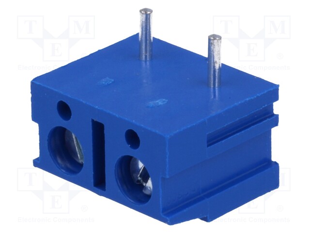 PCB terminal block; straight; 7.5mm; ways: 2; on PCBs; 2.5mm2; 10A