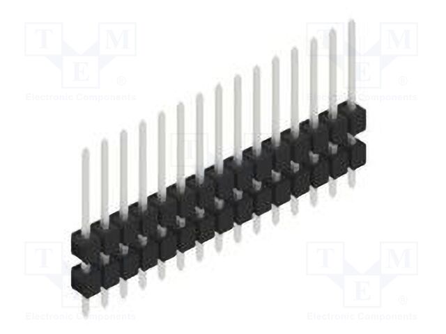 Connector: pin strips; pin header; male; PIN: 15; 2.54mm; THT; 1x15