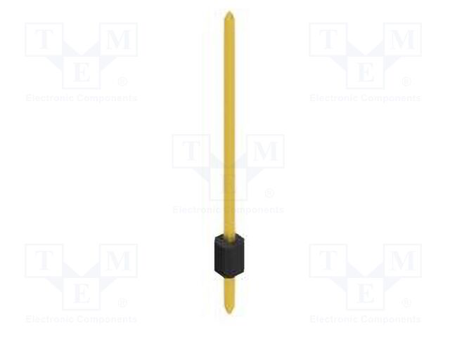Connector: pin strips; pin header; male; PIN: 1; 1.27mm; THT; 1x1
