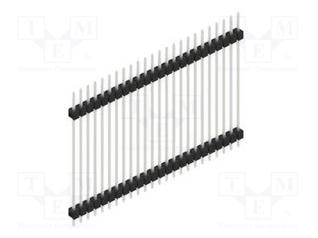 Connector: pin strips; pin header; male; PIN: 24; 2.54mm; THT; 1x24