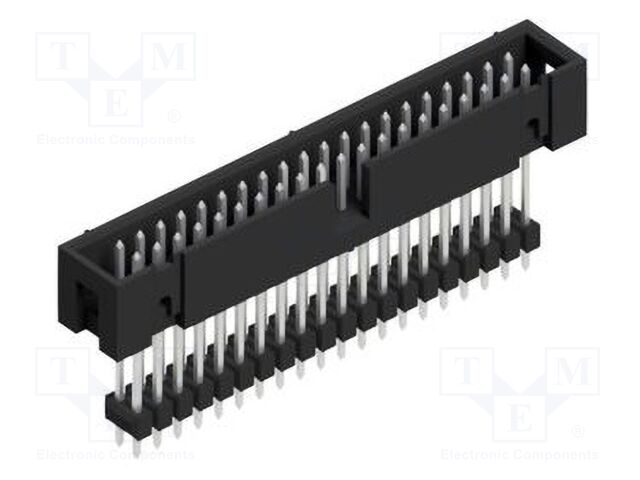 Connector: pin strips; pin header; male; PIN: 40; 2.54mm; THT; 2x20