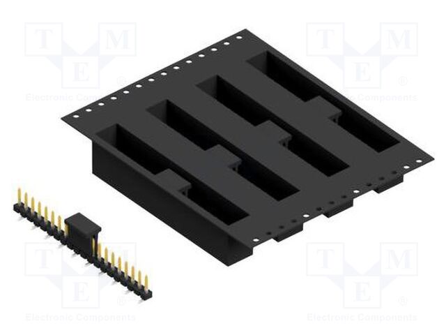 Connector: pin strips; pin header; male; PIN: 20; 2.54mm; SMT; 1x20