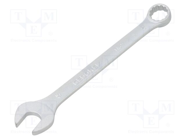 Wrench; combination spanner; 15mm; tool steel; thin; 7 MM; L: 190mm