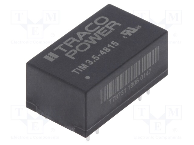 Converter: DC/DC; 3.5W; Uin: 36÷75V; 24VDC; Iout: 146mA; DIP16; 7g