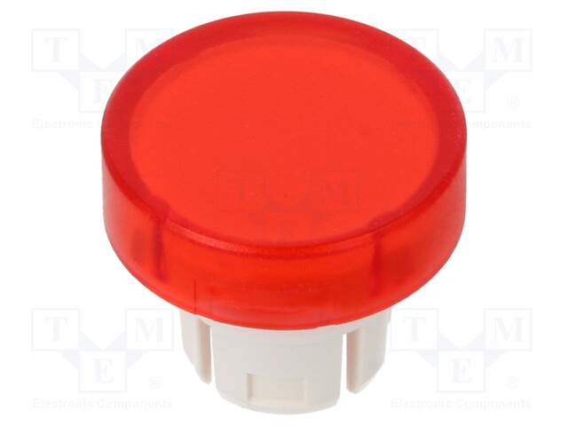 Lens, Raised, Round, Red, 61 Series