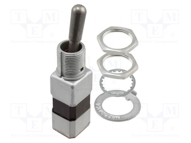 Switch: toggle; Pos: 2; DPDT; (ON)-ON; 5A/125VAC; 5A/30VDC; -65÷71°C