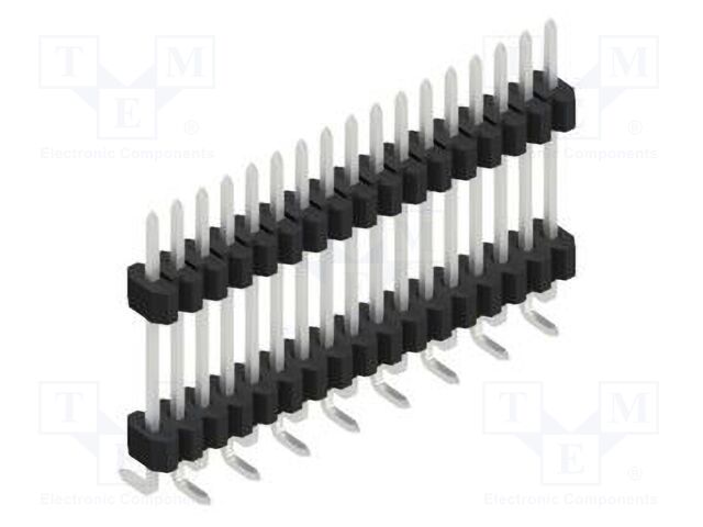 Connector: pin strips; pin header; male; PIN: 17; 1.27mm; SMT; 1x17
