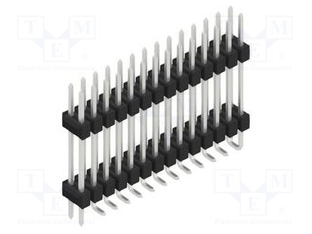 Connector: pin strips; pin header; male; PIN: 28; 2.54mm; SMT; 2x14