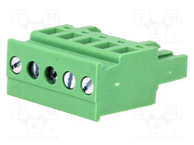 Pluggable terminal block; 5.08mm; ways: 5; angled; plug; female