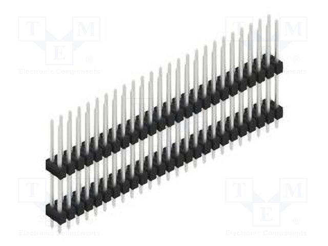 Connector: pin strips; pin header; male; PIN: 50; 2.54mm; THT; 2x25