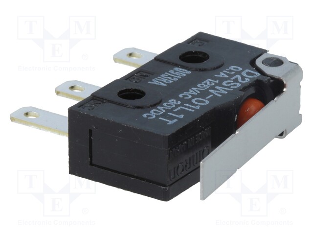 Microswitch SNAP ACTION; with lever; SPDT; 0.1A/125VAC; ON-(ON)