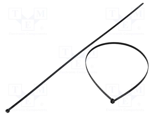 Cable tie; L: 1000mm; W: 12.4mm; polyamide; 1.2kN; black; Ømax: 305mm