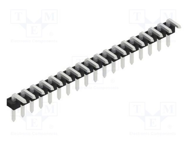 Connector: pin strips; pin header; male; PIN: 18; 2.54mm; THT; 1x18