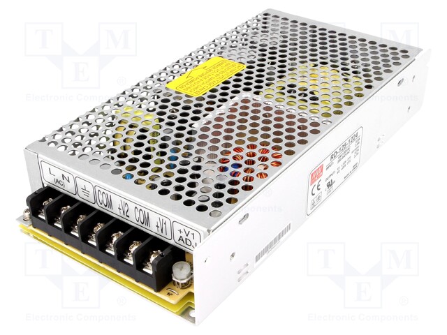 Power supply: switched-mode; modular; 133.2W; 12VDC; 199x98x38mm