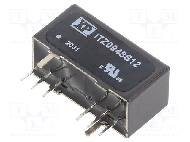 Isolated Board Mount DC/DC Converter, ITE, 1 Output, 9 W, 12 V, 750 mA