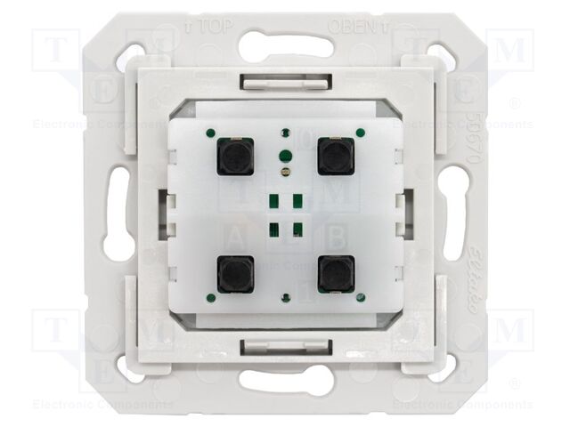 Wireless pushbutton insert; EnOcean; Ch: 4; grey; wireless