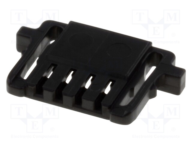 Plug; wire-board; female; Pico-Lock; 1mm; PIN: 4; w/o contacts
