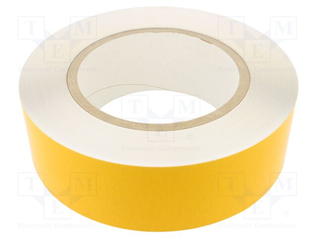Tape: marking; white; L: 50m; W: 75mm; self-adhesive; PVC