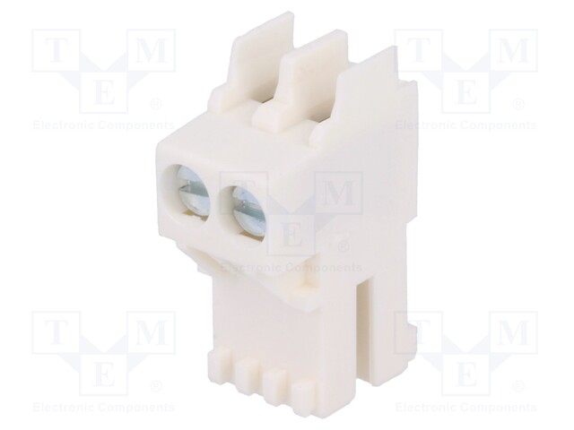 Connector: card edge; RAST 5; plug; female; straight; PIN: 2; 5mm