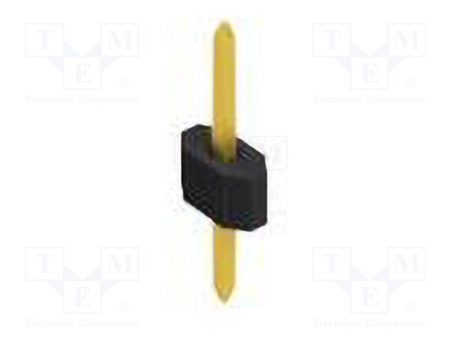 Connector: pin strips; pin header; male; PIN: 1; 1.27mm; THT; 1x1