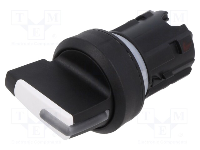 Switch: rotary; Stabl.pos: 3; 22mm; white; Illumin: none; Pos: 3
