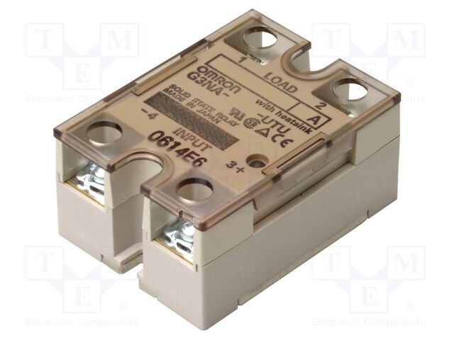 Relay: solid state; Ucntrl: 100÷240VAC; 10A; 5÷200VDC; G3NA