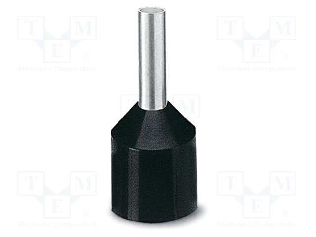 Tip: bootlace ferrule; insulated; copper; Bit len: 8mm; tinned