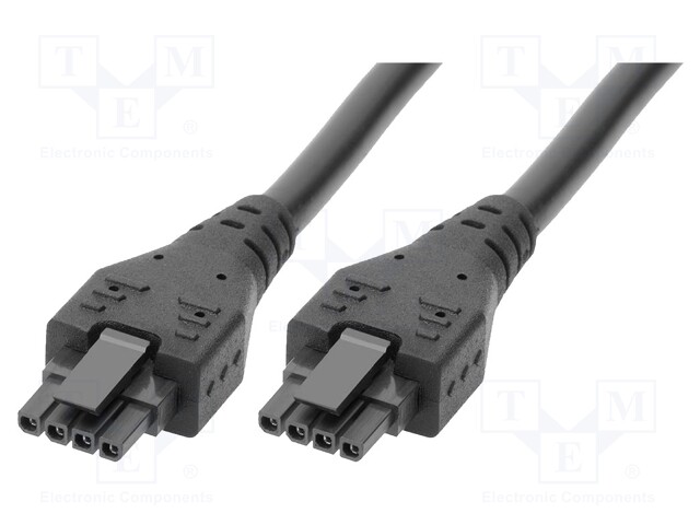 Cable; Micro-Fit 3.0; female; PIN: 4; Len: 3m; 8.5A; Insulation: PVC