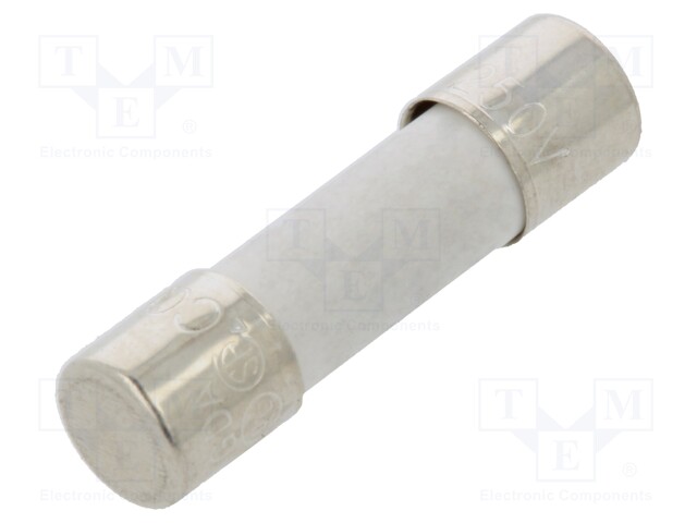 Fuse: fuse; time-lag; 15A; 250VAC; ceramic; 20x5.2mm; brass; bulk