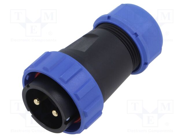 Plug; SY29; female; PIN: 2; IP67; 50A; soldering; for cable; 500V