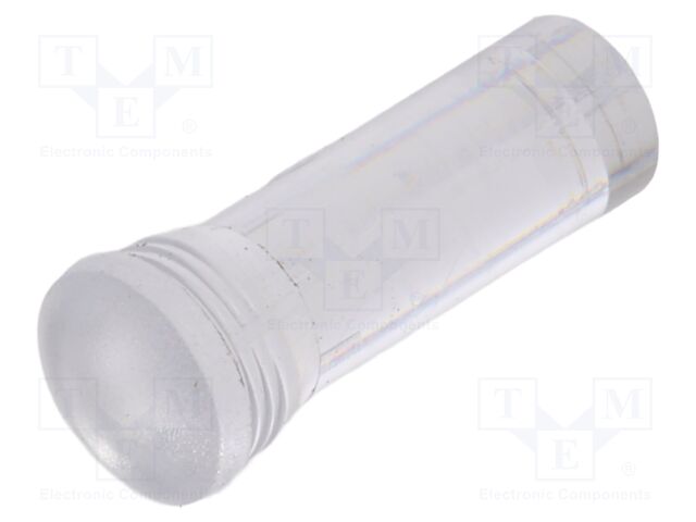 Fiber for LED; Ø5.2mm; L: 13.3mm; round; Front: convex; straight