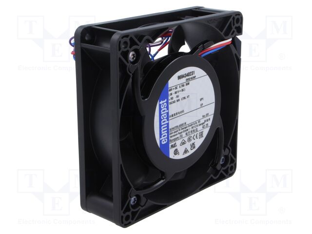 Fan: DC; axial; 127x127x38mm; 320m3/h; 62dBA; ball bearing; 6000rpm