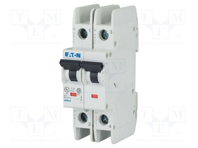 Circuit breaker; 250VDC; Inom: 35A; Poles: 2; Charact: C; 10kA; IP20