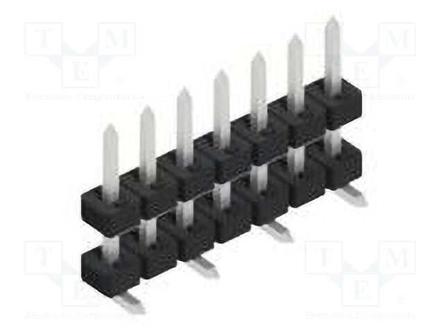 Connector: pin strips; pin header; male; PIN: 7; 2mm; SMT; 1x7; 100V