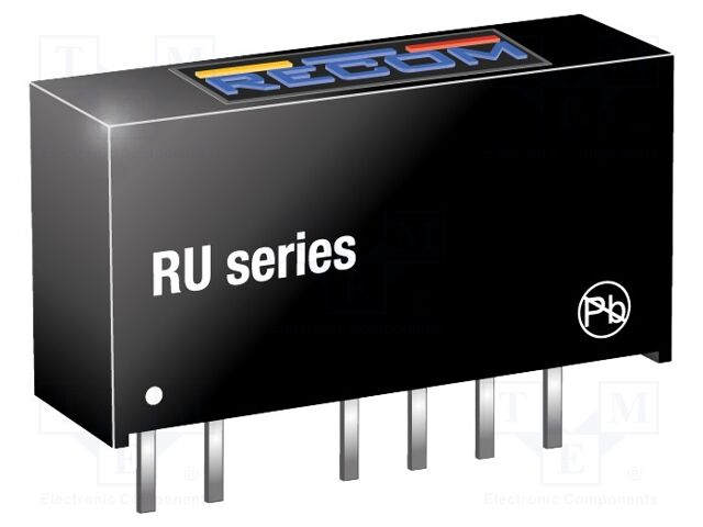 Converter: DC/DC; 1W; Uin: 4.5÷5.5V; Uout: 5VDC; Uout2: 5VDC; SIP7