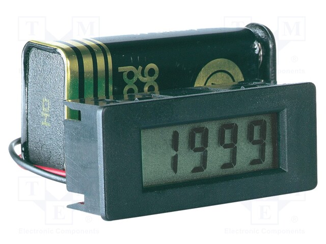 Voltmeter; digital,mounting; 0÷199.9mV; VDC accuracy: ±0,5%; 1mA