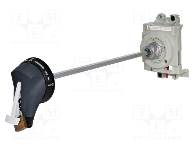Door handle; outside; black; Additional functions: key lock