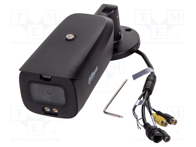 IP CCTV camera; compact; 5Mpx; Dim: 288.4x94.4x84.7mm; IP67; black