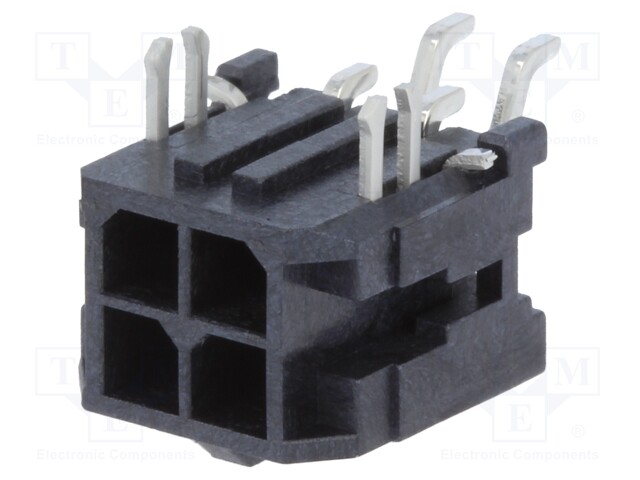 Socket; wire-board; male; Micro-Fit 3.0; 3mm; PIN: 4; SMT; 5A; tinned
