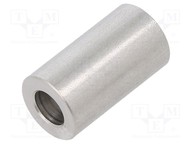 Spacer sleeve; 5.3mm; cylindrical; stainless steel; Øint: 10mm