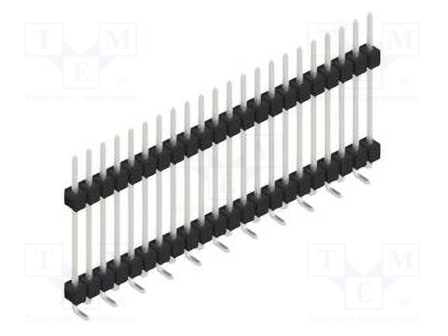 Connector: pin strips; pin header; male; PIN: 22; 2.54mm; SMT; 1x22