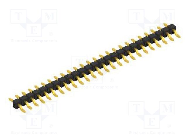 Connector: pin strips; pin header; male; PIN: 25; 2.54mm; SMT; 1x25