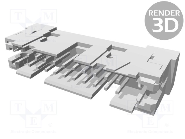 Plug; IDC; male; PIN: 20; for ribbon cable; 1.27mm; Layout: 2x10