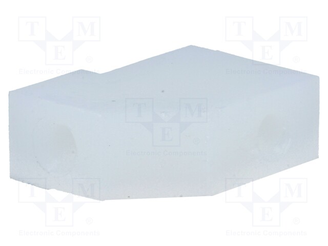 Bracket; polyamide; L: 16mm; H: 13mm; Body: natural; W: 6mm