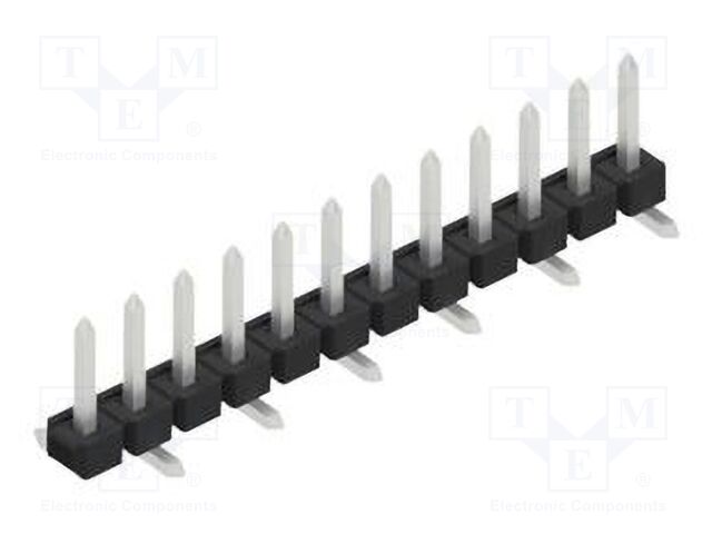 Connector: pin strips; pin header; male; PIN: 12; 2.54mm; SMT; 1x12