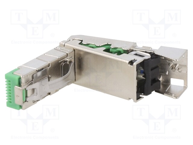 Plug; RJ45; PIN: 8; gold-plated; Layout: 8p8c; for cable; IDC