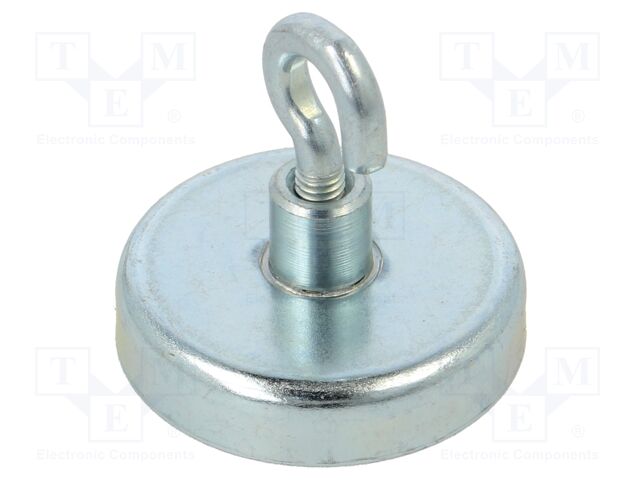 Magnet: permanent; hard ferrite; 80N; 32mm; with hook
