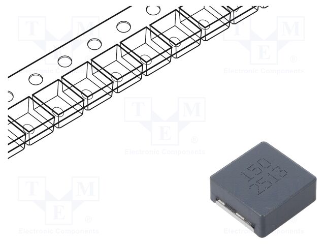 Inductor: wire; SMD; 15uH; ±20%; 17.6x16.9x6.7mm
