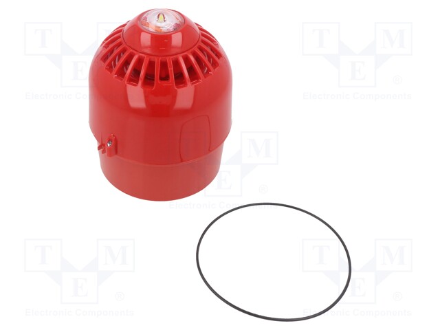 Signaller: lighting-sound; 17÷60VDC; horn,flashing light; LED